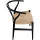 Sæt af 8 sorte Hans Wegner Y-stole CH24