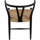 Sæt af 8 sorte Hans Wegner Y-stole CH24