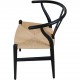 Sæt af 8 sorte Hans Wegner Y-stole CH24
