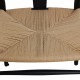 Sæt af 8 sorte Hans Wegner Y-stole CH24