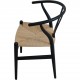 Sæt af 8 sorte Hans Wegner Y-stole CH24
