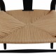 Sæt af 8 sorte Hans Wegner Y-stole CH24