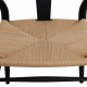 Sæt af 8 sorte Hans Wegner Y-stole CH24