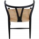Sæt af 8 sorte Hans Wegner Y-stole CH24
