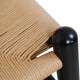 Sæt af 8 sorte Hans Wegner Y-stole CH24