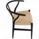 Sæt af 8 sorte Hans Wegner Y-stole CH24
