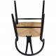 Sæt af 8 sorte Hans Wegner Y-stole CH24