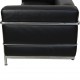 Le Corbusier LC3 2.personers sofa i sort læder