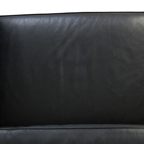 Le Corbusier LC3 2.personers sofa i sort læder