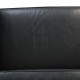 Le Corbusier LC3 2.personers sofa i sort læder
