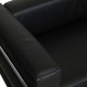 Le Corbusier LC3 2.personers sofa i sort læder