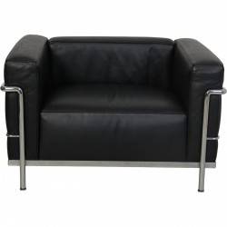 Le Corbusier LC3 lænestol i sort læder