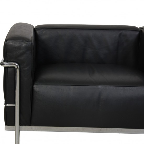 Le Corbusier LC3 lænestol i sort læder