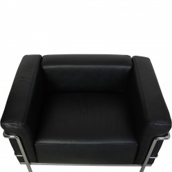 Le Corbusier LC3 lænestol i sort læder