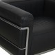 Le Corbusier LC3 lænestol i sort læder