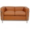 Le Corbusier LC2 2.personers sofa i cognac læder