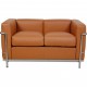 Le Corbusier LC2 2.personers sofa i cognac læder