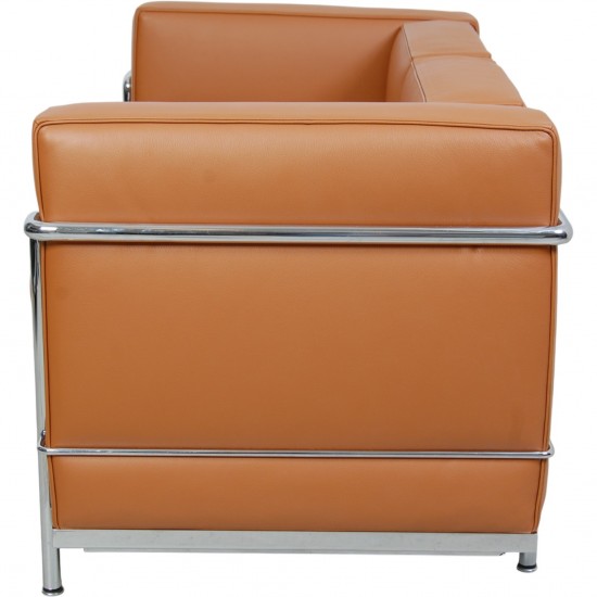 Le Corbusier LC2 2.personers sofa i cognac læder