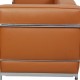 Le Corbusier LC2 2.personers sofa i cognac læder