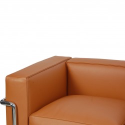 Le Corbusier LC2 2.personers sofa i cognac læder