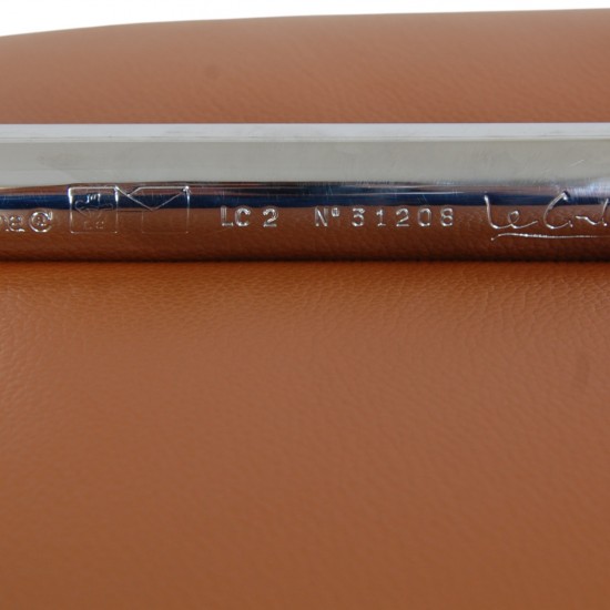 Le Corbusier LC2 2.personers sofa i cognac læder