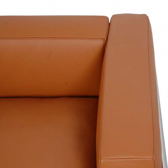 Le Corbusier LC2 2.personers sofa i cognac læder