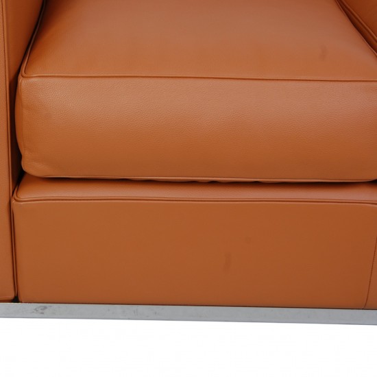 Le Corbusier LC2 2.personers sofa i cognac læder