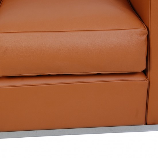 Le Corbusier LC2 2.personers sofa i cognac læder