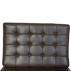 Ludwig Mies van der Rohe Barcelona chair in brown leather