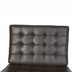 Ludwig Mies van der Rohe Barcelona chair in brown leather