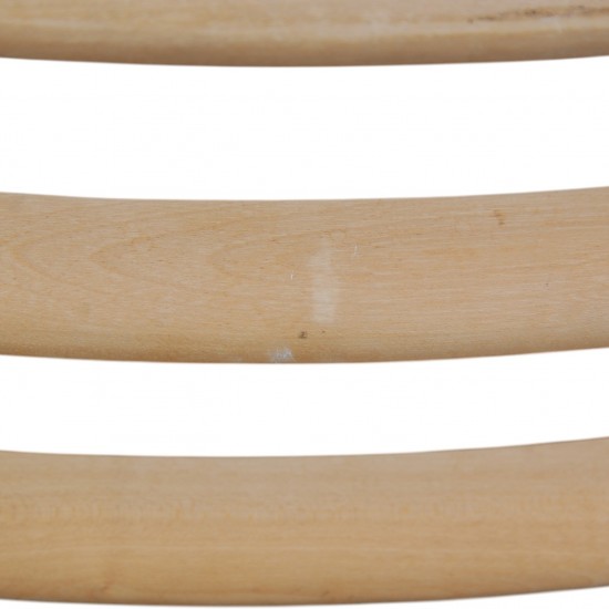 NO Møller NO62 armchair in beech and black leather