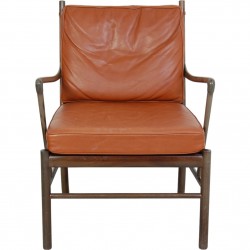 Ole Wanscher Colonial chair in mahogany and cognac leather