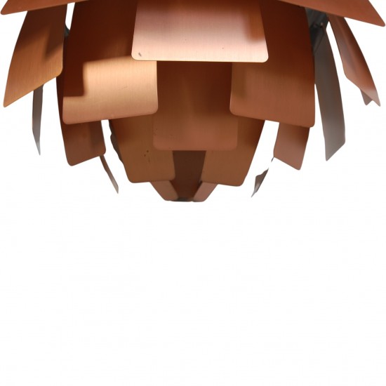 Poul Henningsen kobber Kogle lampe 48 Cm