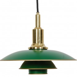 Poul Henningsen PH 3/2 pendel med grønne skærme