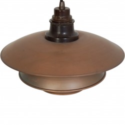 Set of two Poul Henningsen PH3/3 Pendants in copper 1920s