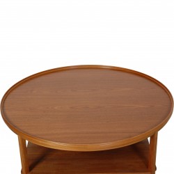 Kaare Klint circular coffee table of mahogany