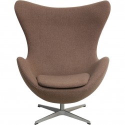 Arne Jacobsen Egg chair in brown wool