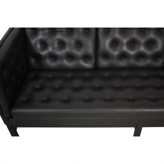 Erik Jørgensen 3-personers EJ315 sofa i sort læder
