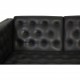 Erik Jørgensen 3-personers EJ315 sofa i sort læder
