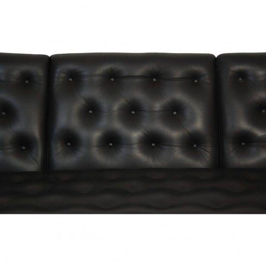 Erik Jørgensen 3-personers EJ315 sofa i sort læder