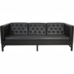 Erik Jørgensen 3-personers EJ315 sofa i sort læder