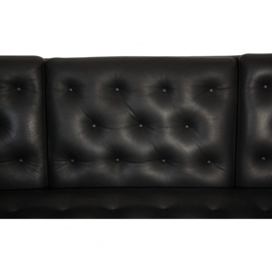 Erik Jørgensen 3-personers EJ315 sofa i sort læder