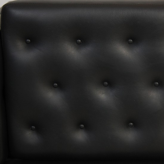 Erik Jørgensen 3-personers EJ315 sofa i sort læder