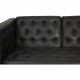 Erik Jørgensen 3-personers EJ315 sofa i sort læder