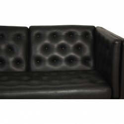 Erik Jørgensen 3-personers EJ315 sofa i sort læder