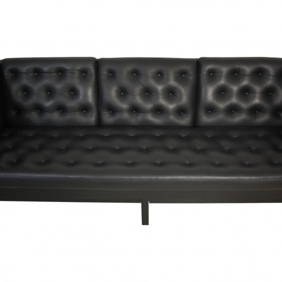 Erik Jørgensen 3-personers EJ315 sofa i sort læder