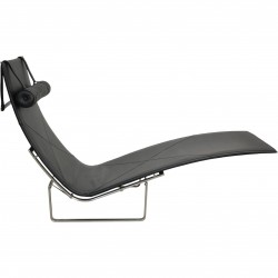 Poul Kjærholm PK24 i sort aura læder