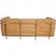 Le Corbusier 3-personers LC2 sofa i natur læder