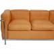 Le Corbusier 3-personers LC2 sofa i natur læder
