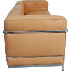 Le Corbusier 3-personers LC2 sofa i natur læder